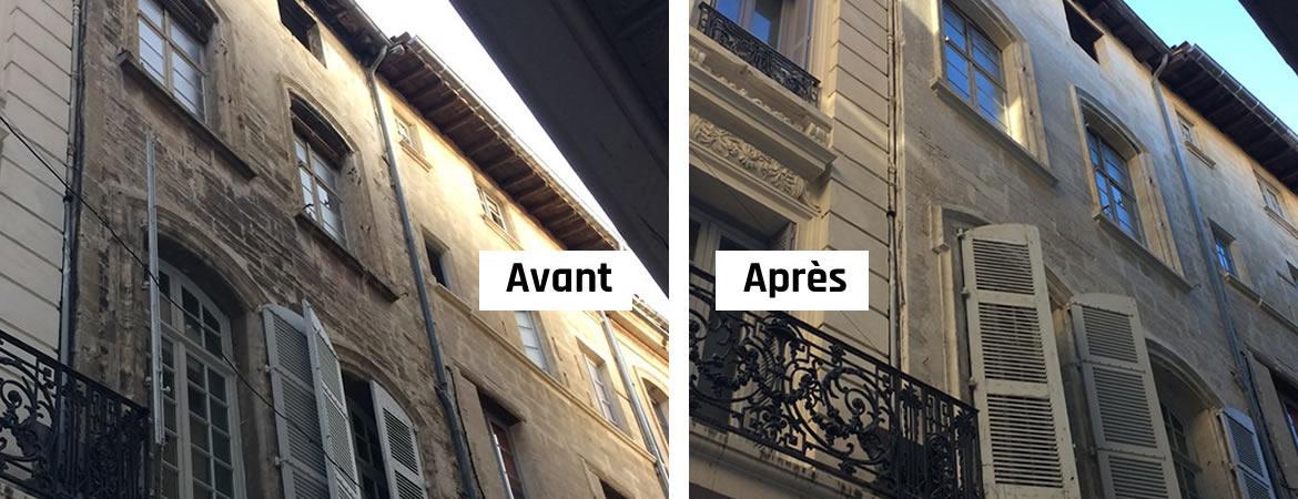 Nettoyage de façades Nîmes, Gard : Gommage, sablage